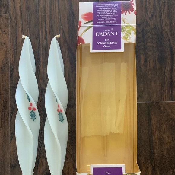 VINTAGE TWIST BEESWAX HOLLY CANDLES - Picture 4 of 5